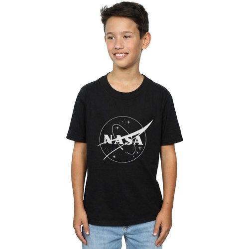 textil Niño Tops y Camisetas Nasa Classic Insignia Logo Monochrome Negro