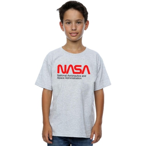 textil Niño Tops y Camisetas Nasa Aeronautics And Space Gris