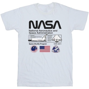 textil Niño Camisetas manga corta Nasa Space Admin Blanco