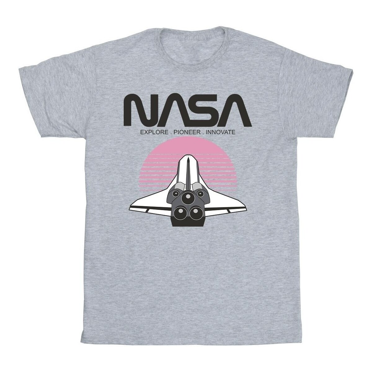 textil Niño Camisetas manga corta Nasa Space Shuttle Sunset Gris