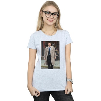 textil Mujer Camisetas manga larga Supernatural  Gris