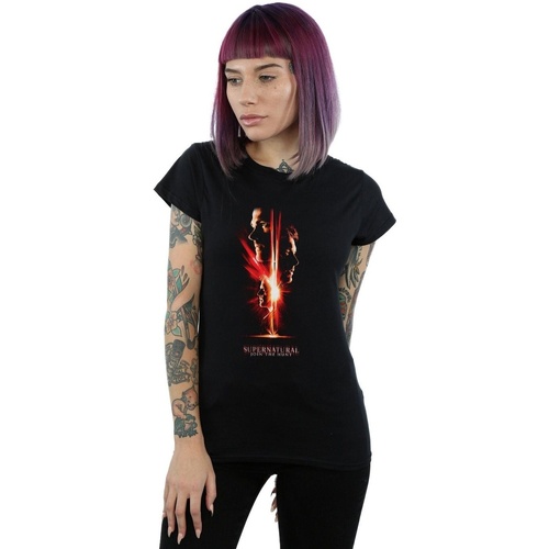textil Mujer Camisetas manga larga Supernatural Dawn Of Darkness Negro