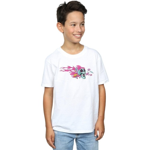 textil Niño Camisetas manga corta Disney Wreck It Ralph Candy Skull Blanco