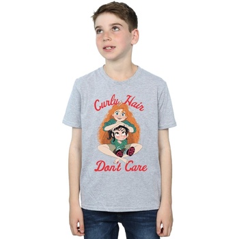 textil Niño Camisetas manga corta Disney Wreck It Ralph Merida And Vanellope Gris
