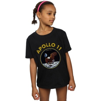 textil Niña Camisetas manga larga Nasa Classic Apollo 11 Negro