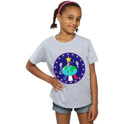 textil Niña Camisetas manga larga Nasa Classic Globe Astronauts Gris