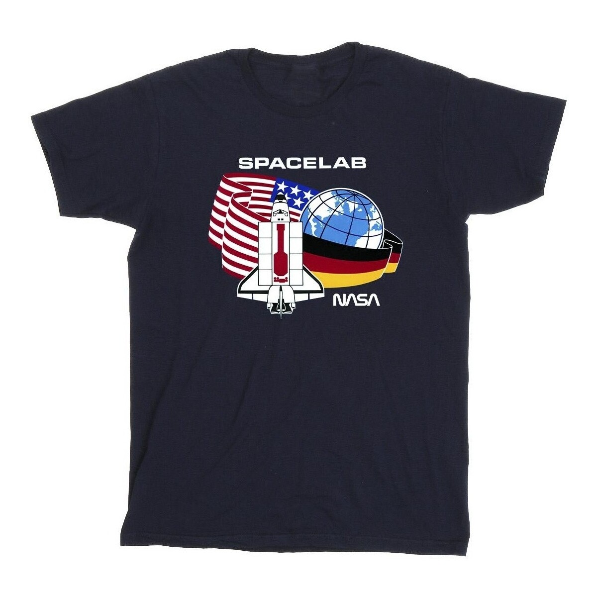 textil Niña Camisetas manga larga Nasa Space Lab Azul