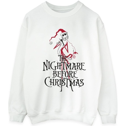 textil Hombre Sudaderas Disney The Nightmare Before Christmas Santa Blanco