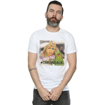 textil Hombre Camisetas manga larga Disney The Muppets Throwback Photo Blanco