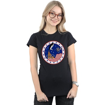 textil Mujer Camisetas manga larga Nasa Classic Rocket 76 Negro