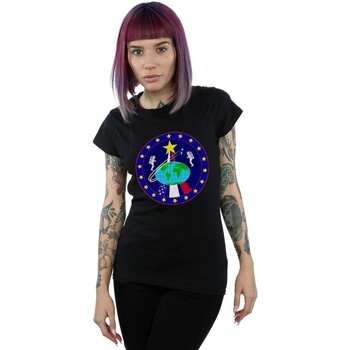 textil Mujer Camisetas manga larga Nasa Classic Globe Astronauts Negro