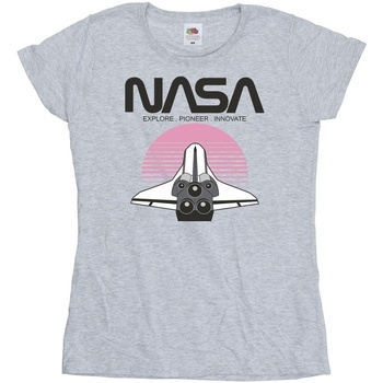 textil Mujer Camisetas manga larga Nasa Space Shuttle Sunset Gris