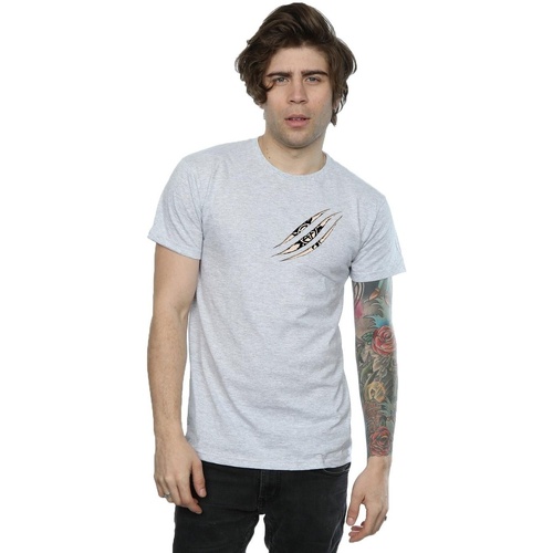 textil Hombre Camisetas manga larga Supernatural Symbol Scratch Gris