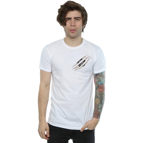 textil Hombre Camisetas manga larga Supernatural Symbol Scratch Blanco