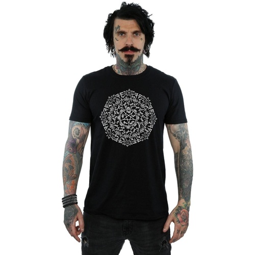 textil Hombre Camisetas manga larga Supernatural Symbol Circle Negro
