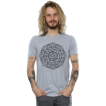textil Hombre Camisetas manga larga Supernatural Symbol Circle Gris