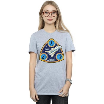 textil Mujer Camisetas manga larga Nasa Classic Spacelab Life Science Gris