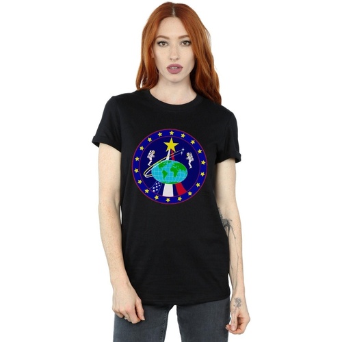 textil Mujer Camisetas manga larga Nasa Classic Globe Astronauts Negro