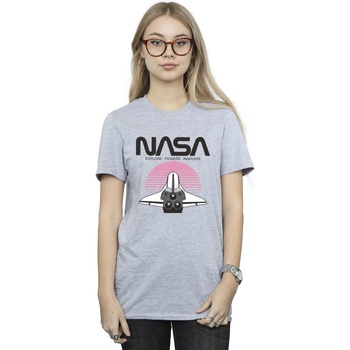 textil Mujer Camisetas manga larga Nasa Space Shuttle Sunset Gris