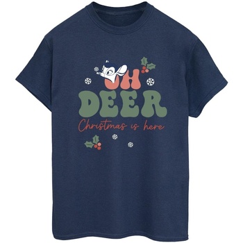 textil Mujer Camisetas manga larga Disney Bambi Oh Deer Azul