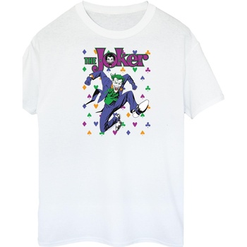 textil Mujer Camisetas manga larga Dc Comics Batman Joker Cards Jump Blanco