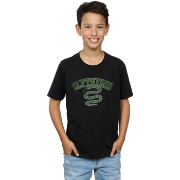 textil Niño Tops y Camisetas Harry Potter Slytherin Sport Emblem Negro