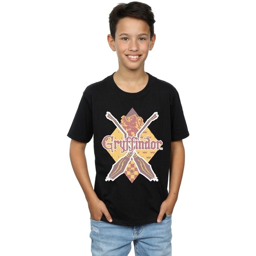 textil Niño Tops y Camisetas Harry Potter Gryffindor Lozenge Negro