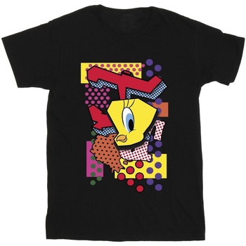 textil Niño Tops y Camisetas Dessins Animés Tweety Pop Art Negro