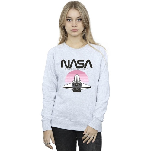 textil Mujer Sudaderas Nasa Space Shuttle Sunset Gris
