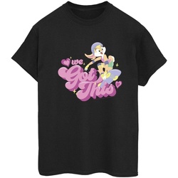 textil Mujer Camisetas manga larga Dessins Animés BI48313 Negro