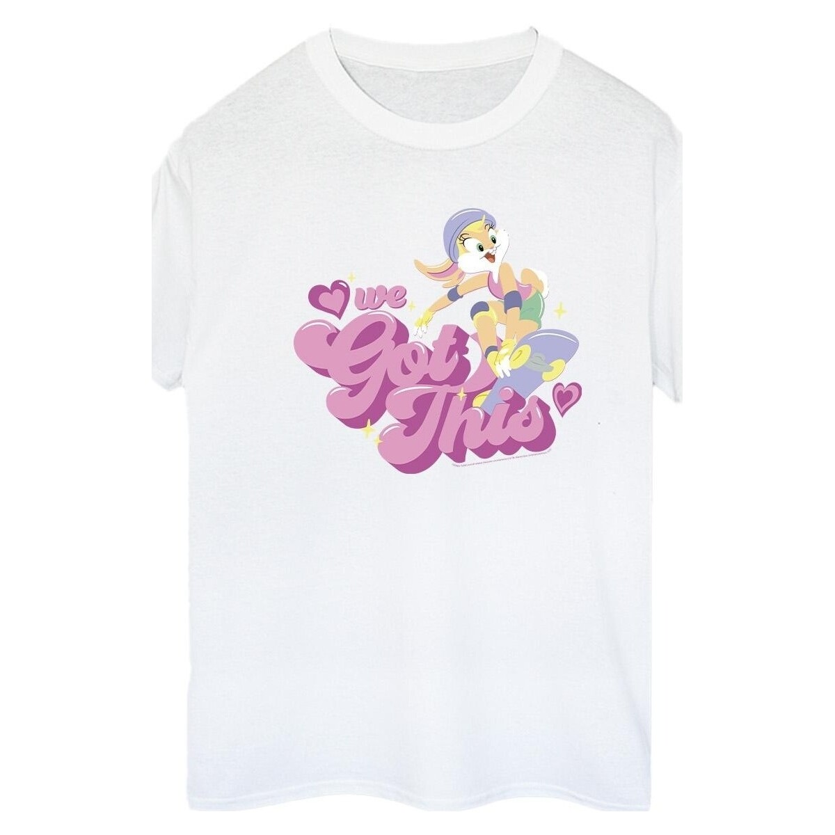 textil Mujer Camisetas manga larga Dessins Animés Lola We Got This Skate Blanco
