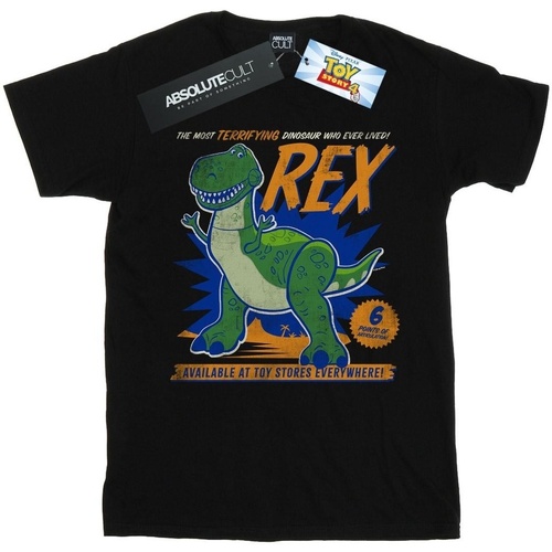 textil Hombre Camisetas manga larga Disney Toy Story 4 Rex Terrifying Dinosaur Negro