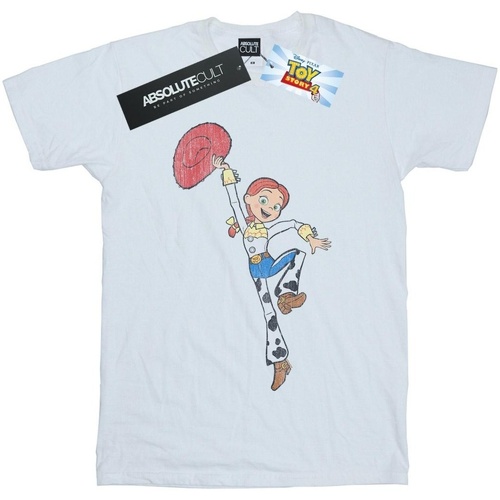 textil Hombre Camisetas manga larga Disney Toy Story 4 Jessie Jump Pose Blanco