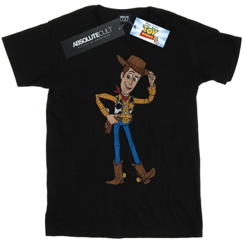 textil Hombre Camisetas manga larga Disney Toy Story 4 Sheriff Woody Pose Negro