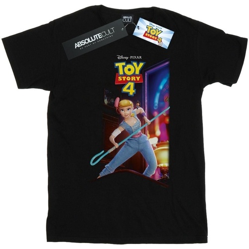 textil Hombre Camisetas manga larga Disney Toy Story 4 Bo Peep And Giggle McDimples Poster Negro