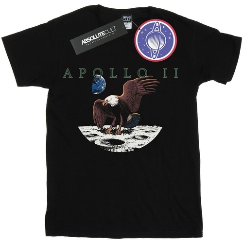 textil Hombre Camisetas manga larga Nasa Apollo 11 Vintage Negro