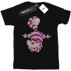 textil Hombre Camisetas manga larga Disney Alice In Wonderland Cheshire Cat Upside Down Negro