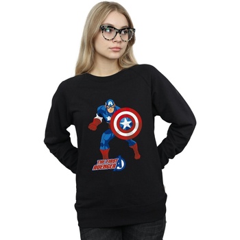 textil Mujer Sudaderas Marvel Captain America The First Avenger Negro