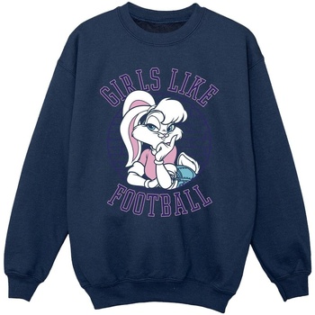 textil Niña Sudaderas Dessins Animés Lola Bunny Girls Like Football Azul
