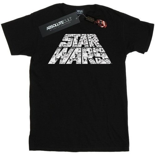 textil Niña Camisetas manga larga Star Wars: The Rise Of Skywalker Trooper Filled Logo Negro