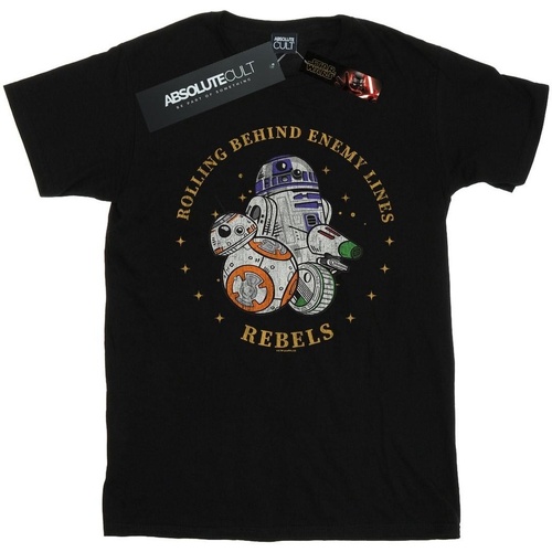 textil Niña Camisetas manga larga Star Wars: The Rise Of Skywalker Rolling Behind Enemy Lines Negro