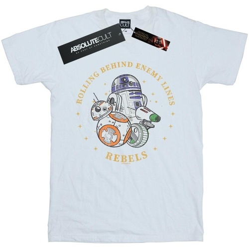 textil Niña Camisetas manga larga Star Wars: The Rise Of Skywalker Rolling Behind Enemy Lines Blanco