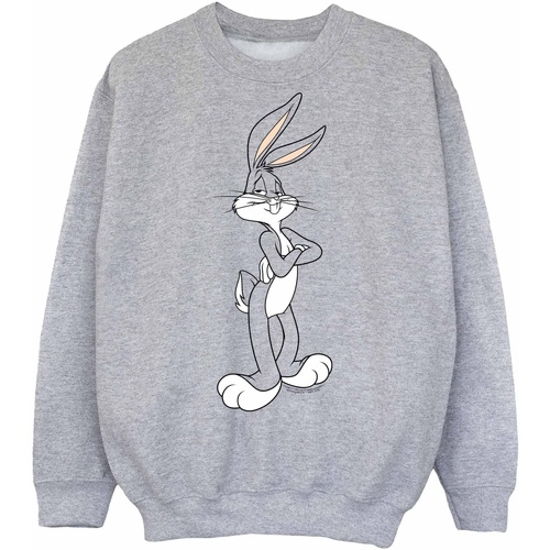 textil Niño Sudaderas Dessins Animés Bugs Bunny Crossed Arms Gris