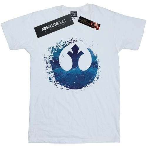 textil Niña Camisetas manga larga Star Wars: The Rise Of Skywalker Star Wars The Rise Of Skywalker Resistance Symbol Wave Blanco