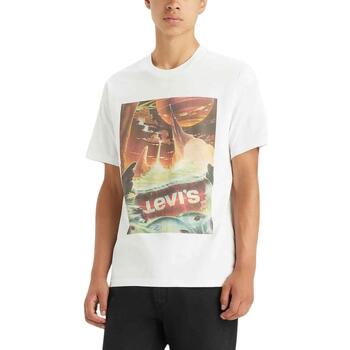 textil Hombre Camisetas manga corta Levi's SS RELAXED FIT TEE LEVI WATERFALL Blanco