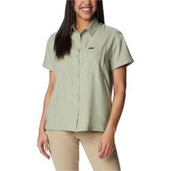 textil Mujer Camisas Columbia Silver Ridge Utility SS Shirt Verde