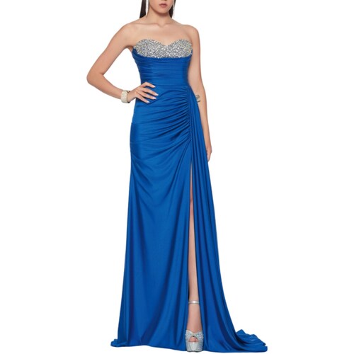 textil Mujer Vestidos cortos Impero Couture OYD13-219 Azul