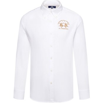 textil Hombre Camisas manga larga La Martina CCMC01-PP003 - Hombres Blanco