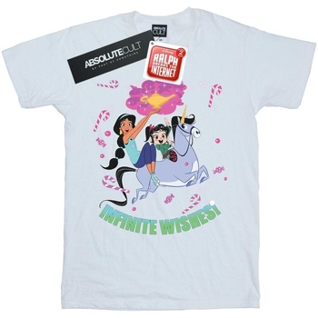 textil Hombre Camisetas manga larga Disney Wreck It Ralph Jasmine And Vanellope Blanco