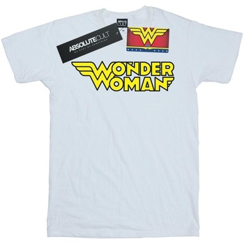 textil Hombre Camisetas manga larga Dc Comics Wonder Woman Winged Logo Blanco